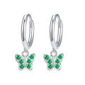wholesale 925 Sterling Silver Butterfly Ear Studs, Ins Style Diamond Inlaid Animal Earrings, Piercing Screw Ear Jewelry for Women, Cross-border Jewelry Wholesale-0-8