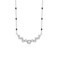 wholesale Pure Silver Korean Fashion Smile Pendant Necklace for Women, Small and Niche Design, Sweet and Light Luxury, Holiday Gift for Girlfriend, Collarbone Chain Jewelry-TL010510-1 925 silver