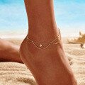 wholesale S925 Sterling Silver Cloud-Pull Anklet, Versatile Minimalist Design with a Unique Touch for Summer and Fall Seasons-0-2