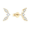 Sterling Silver Square Moissanite Stud Earrings for Women-0-23