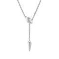 wholesale 925 Sterling Silver Necklace for Women - Minimalist Ins Style, High-End Sensibility, Personalized Understated Aesthetic Silver Jewelry-0-6