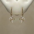 wholesale 925 Sterling Silver Japanese-style Light Luxury Exquisite Winddrop Marquise Diamond Earrings, Palace-style Gentle Drop Elegant Ear Studs-0-5