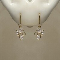 wholesale 925 Sterling Silver Japanese-style Light Luxury Exquisite Winddrop Marquise Diamond Earrings, Palace-style Gentle Drop Elegant Ear Studs-Gold 925 silver
