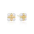 wholesale K Gold S925 Sterling Silver Earrings, High-End European and American Ins Style, Minimalist Design, Niche Trendy Ear Stud Wholesale-0-4