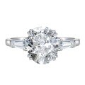 wholesale 925 Silver Mu Jing Jewelry New9*11 High Carbon Diamond Ring Women Simulated Large Diamond Ring-0-4