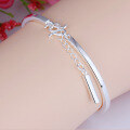 wholesale S990 Silver Electroplated Source Factory New Korean Fashion Minimalist Ladies Bracelet Jewelry Wholesale-0-4