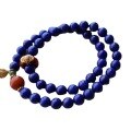 wholesale Gold-plated design, natural old mine imperial lapis lazuli approximately 8mm multi-strand bracelet with no white and minimal gold, elegant and handstring-0-4