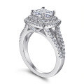 wholesale 925 Sterling Silver 2 Carat Cubic Zirconia Women's Ring Wedding Band-0-4