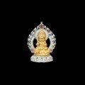 wholesale 925 Silver Gold-Plated High Carbon Diamond Manjushri Bodhisattva Rabbit Zodiac Guardian Buddha Great Wisdom Flame Baby Buddha Pendant-0-0