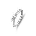 wholesale S925 Sterling Silver Original Design High-end Couple Rings Adjustable Plain Band Rings Valentine's Day Gift-0-94