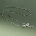 wholesale S925 Silver Fresh and Sweet Ins Style Niche Design Minimalist Bamboo Joint Leaf Necklace Y01803-0-4
