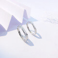 wholesale Metal material Mobius loop couple rings, a niche design forValentine's Day gift for boyfriend/girlfriend, open-ended matching ring set-0-1