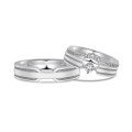 wholesale S925 Sterling Silver Minimalist Unisex Couple Rings, Simple and Stylish Plain Band, Versatile and Elegant Matching Pair-0-4