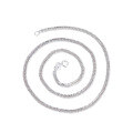 wholesale 925 Sterling Silver Children's Silver Necklace, Short Length for Baby Girls and Boys, Kids Hip-Hop Flat Chain or Wheat Chain-0-4