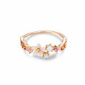 wholesale Rose gold new ins girly shell flower opal flower language ring Magic Card Sakura wing ring-0-4