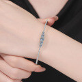 Sterling Silver 13ct Moissanite Micro-Paved Bracelet, Wholesale, Simple & Versatile-0-2