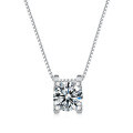 Sterling Silver Moissanite Bull Pendant Necklace for Women, Drop Shipping-0-3