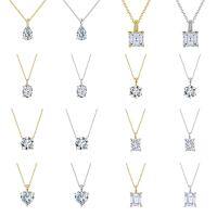 wholesale S925 Sterling Silver July New Cloud-inspired Necklace Premium Sensibility Moissanite Luxury Ultra-Sparkling Moissanite Stud Earrings-14K 6.5mm 1 carat weighs approximately 1.89g