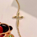 wholesale S925 sterling silver full-body cross 3D stylish bracelet versatile fashion daily chain lightweight luxury minimalist-0-3