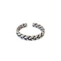 wholesale Metal material, cross-border Europe and America twist ring for women, vintage index fingerdesign, does not fade, ancient styleadjustable tail ring wholesale-0-4