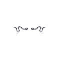 wholesale S925 Silver Small Snake Line Ear Studs Summer Diamond Inlaid Personality Korean Style Small Snake Earrings M00075-0-4