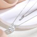 wholesale Sterling Silver S925 Women's Necklace with Multi-Layered Hoop Pendant, European and American Fashion Design Wholesale-0-4