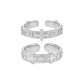 wholesale S925 Sterling Silver New, Niche, Original, and Unique Cross-Engraved Ins Trendy Premium Ring for Women-0-4