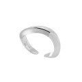 wholesale S925 Sterling Silver 865 New Style Small Niche Geometric Irregular Wave Design Ins Minimalist Aesthetic Adjustable Opening Ring for Women-0-5