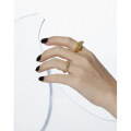 wholesale S925 Sterling Silver 690 Korean Version Ins Small Design Sense Minimalist Irregular Surface Glossy Textured Open Ring for Women-0-2