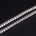 wholesale S925 Silver Gold-Plated 6mm Hiphop Cuban Chain Necklace, Hot Selling in Europe and America-0-3