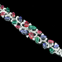 wholesale 925 Sterling Silver Gold-Plated Bracelet with High-Carbon Diamonds, Exquisite and Luxurious, Fashionable, Niche, Versatile Jewelry for Women-Fruit Bracelet 17cm>925 Silver