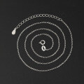 wholesale 925 Sterling Silver Women's Necklace Without Pendant Box, Yuanbao Chain, Snake Bone Chain, Plain Chain, Bare Chain, Thin Collarbone Chain-0-26