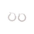 wholesale S925 sterling silver watermelon bead ear studs for women, small and unique design, high-end fashion, luxury, ear-friendly for healing piercings, versatile earrings-0-5