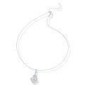 18k Gold-Plated S925 Silver 6*6mm Princess Cut Moissanite Pendant Necklace with Full Diamond Accents-0-3