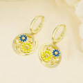wholesale 925 Sterling Silver Vacation Style Dopamine Advanced Sense Sweet Accessories for Women Summer Daisy Flower Earrings Wholesale-0-2