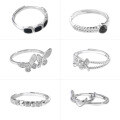 wholesale 925 Sterling Silver Minimalist Open Adjustable Ring for Women, Ins Style Simple and Luxurious Versatile Statement Index Finger Ring-0-4