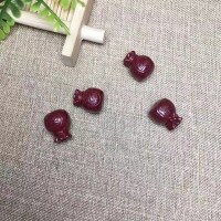 wholesale Metal material high-content cinnabar accessories purple gold sand fortune bag money bag fortune character handmade DIY hand rope weaving accessories jewelry-A lucky bag