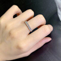 wholesale 925 silver new jewelry European and American ins minimalist style stacking diamond ring band cross-border bestseller-0-3