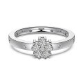 wholesale S925 Sterling Silver INS Style Viral Ring for Women, Lightweight Snowflake Design, Niche and Luxurious Advanced Sense Ring-0-5
