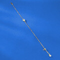 wholesale S925 Silver Gold-Plated 6mm Single Diamond Bubble Necklace, Simple and Versatile Fashion Live Stream-0-2