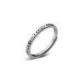 wholesale S925 Sterling Silver Adjustable Open Vintage Style Minimalist Tribal Fish Ring J9859-0-4