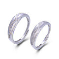 wholesale S925 Silver Fashionable and Unique Ring Korean Dongdaemun Zircon Jewelry Creative and Minimalist Unisex Couple Matching Bands-0-4