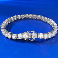 wholesale S925 Silver 05ct High-Carbon Diamond Extremely Minimalist Luxury Trendy Full Diamond High-End Sense Bracelet-0-1