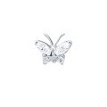 wholesale 925 Sterling Silver Single Butterfly Stud Earring With Zircon Piercing Cartilage, Trendy Ins Style-0-4
