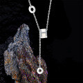 Sterling Silver Slim Waist Necklace for Women, Minimalist Design Layering Chain-0-1