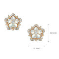 wholesale 925 Sterling Silver Summer New Fashion Five-Petal Flower Shell Cherry Blossom Women's Stud Earrings High-End Feel Best-Seller Wholesale-0-5