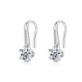 S925 Sterling Silver Moissanite Snowflake Earring Studs Factory Direct Jewelry Wholesale-0-3