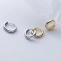 wholesale S925 Sterling Silver Korean-style Small and Dainty Women's Ear Clips, Minimalist Summer Short Round Ear Accessories M01523-0-3