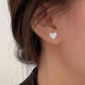 wholesale S925 Sterling Silver Ice Cube Love Earrings for Women, New Petite and Luxurious Sleep-Friendly Earrings-0-5