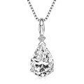 Sterling Silver Fashion Luxury Moissanite Necklace Cross-Border Wholesale-0-3